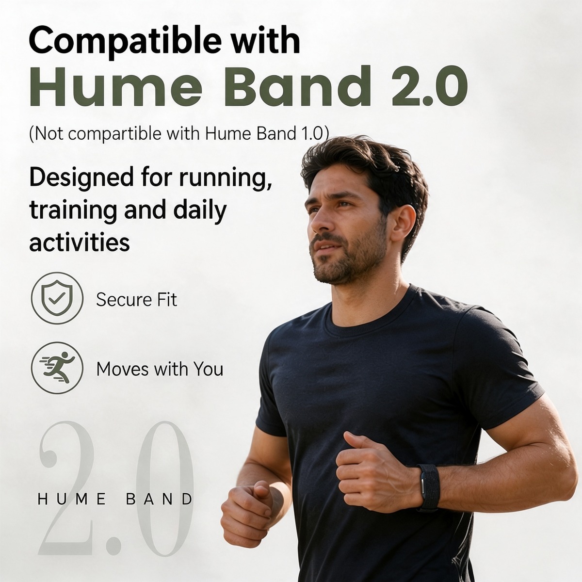 Hume Band 2.0 için Hafif, Nefe - Rugged Sport Strap incelemesi ve fiyatı
